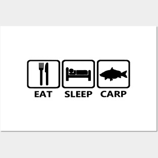 EAT SLEEP CARP Posters and Art